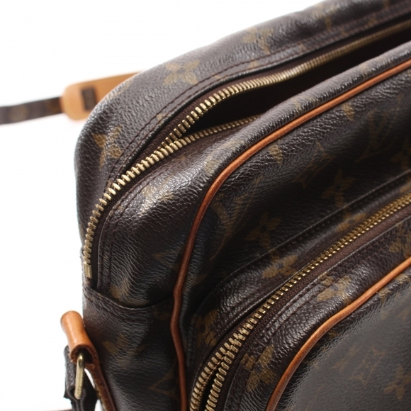 Louis Vuitton Monogram Shoulder Bag Leather Brown - Picture 6 of 7